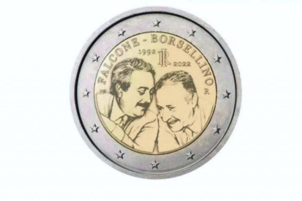 Moneta 2 euro Falcone Borsellino