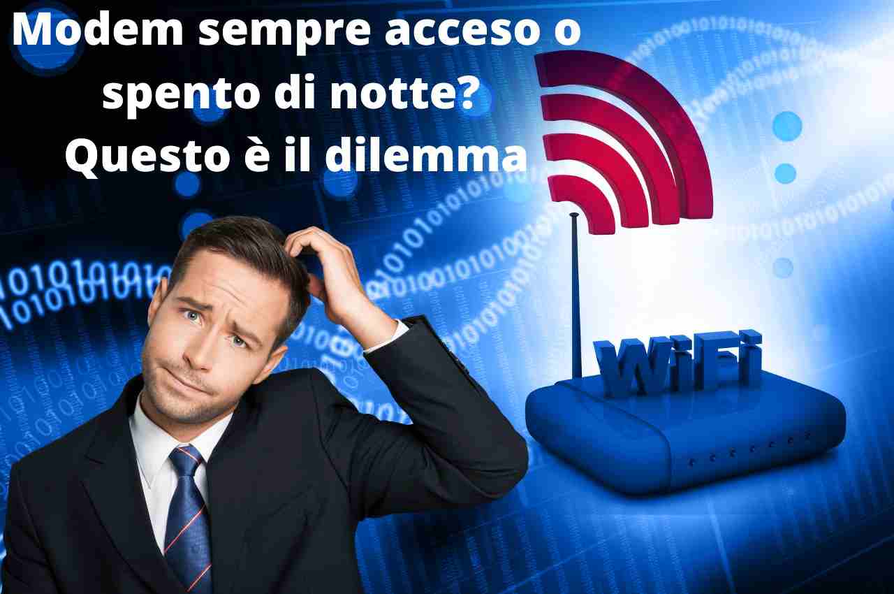 Modem spento di notte per risparmiare