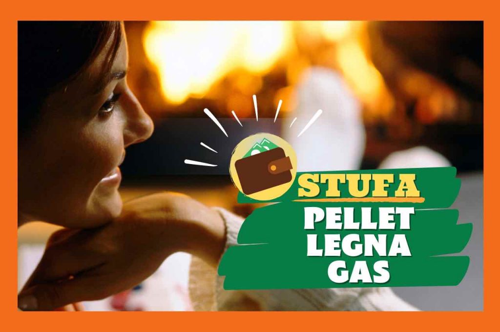 Stufa pellet legna gas