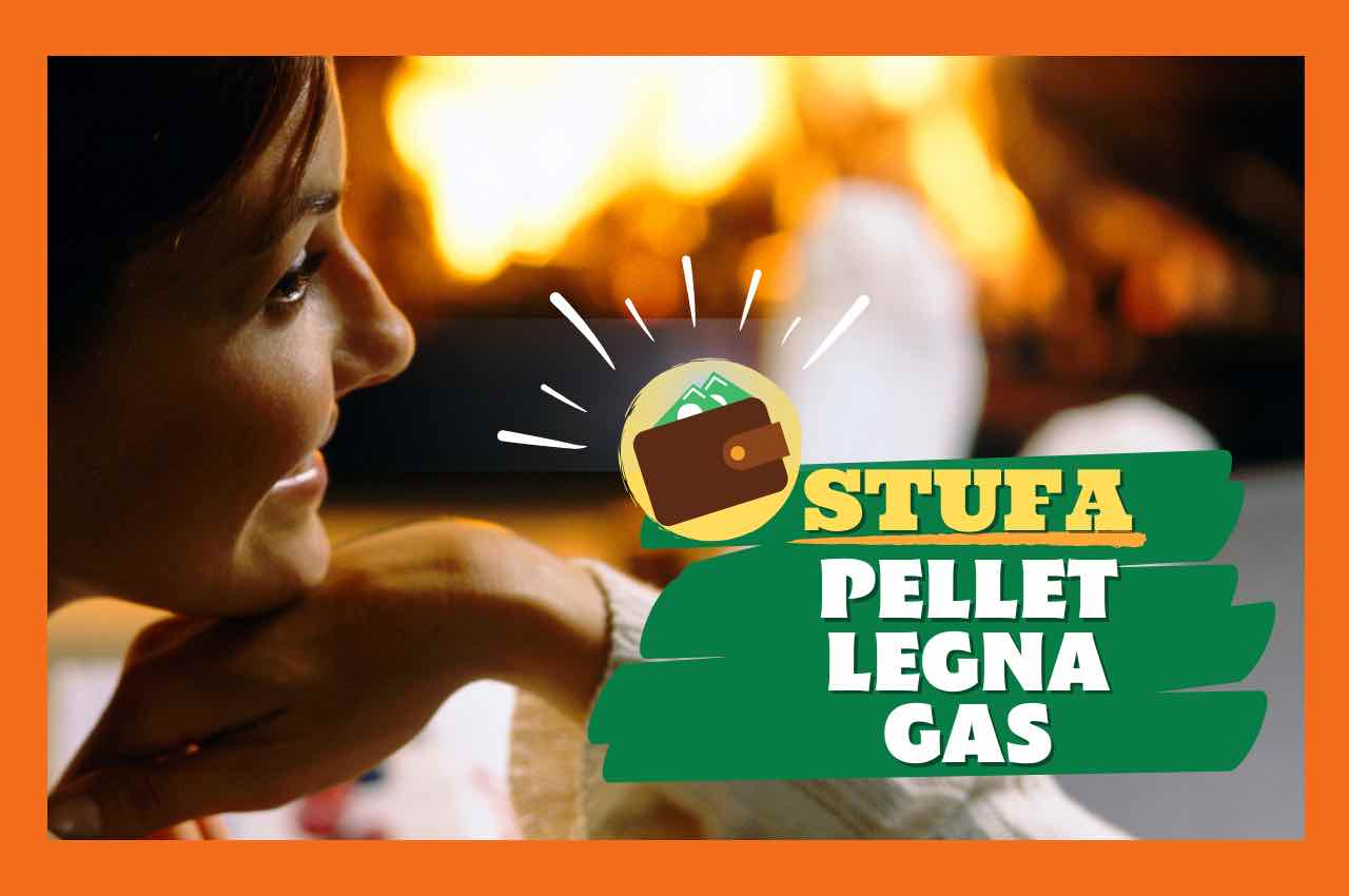 Stufa pellet legna gas