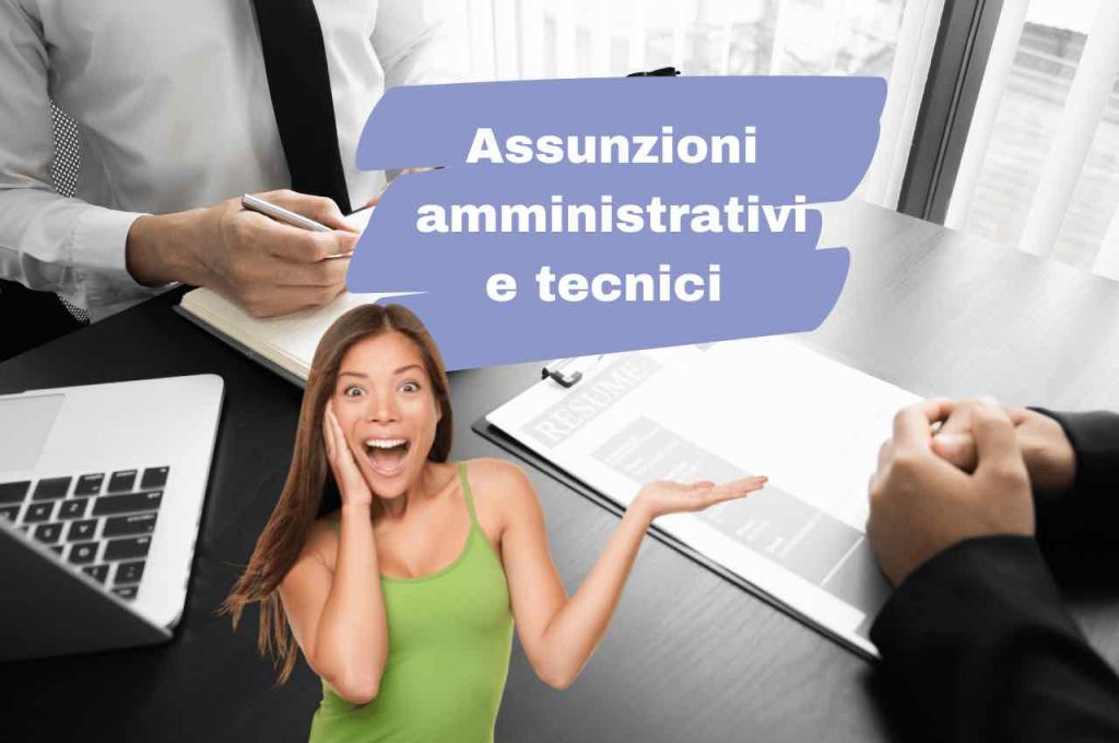 assunzioni amministrativi tecnici