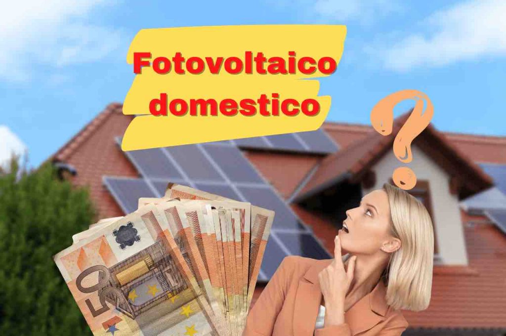 fotovoltaico domestico risparmio