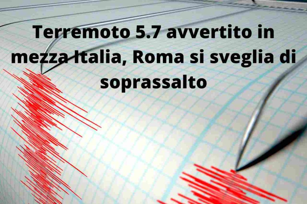 svegliata col terremoto