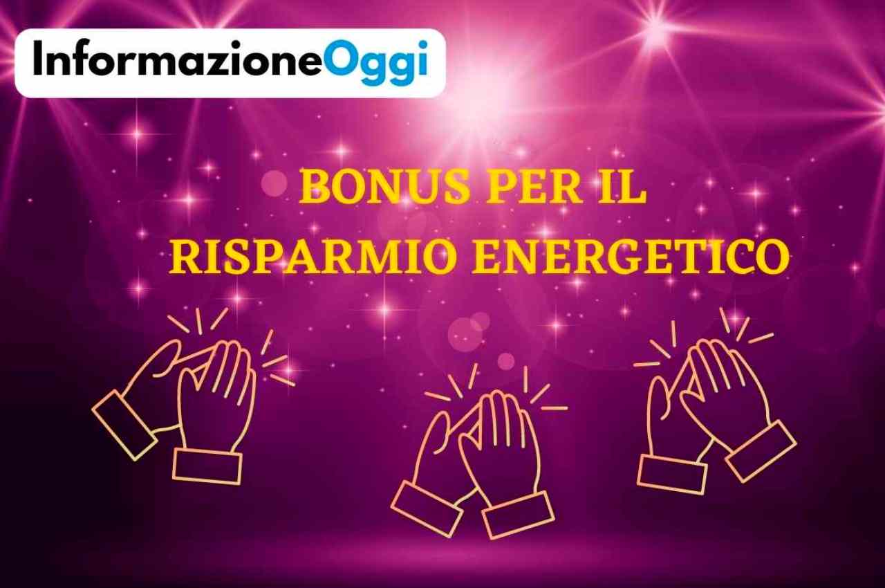 Bonus risparmio energetico