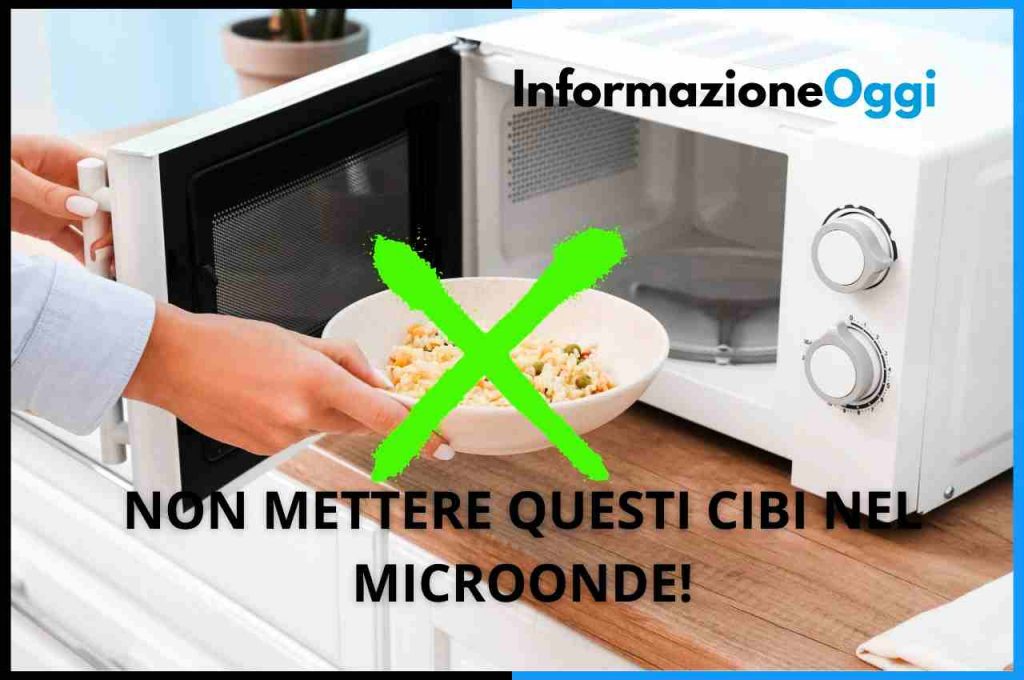 cibi cotti nel Microonde