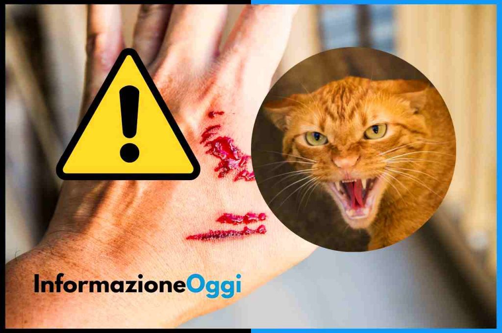 morso del gatto domestico