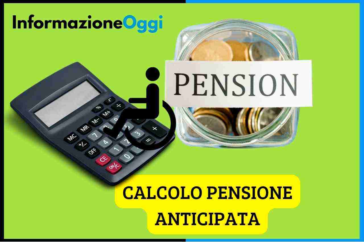 calcolo pensione anticipata invalidi