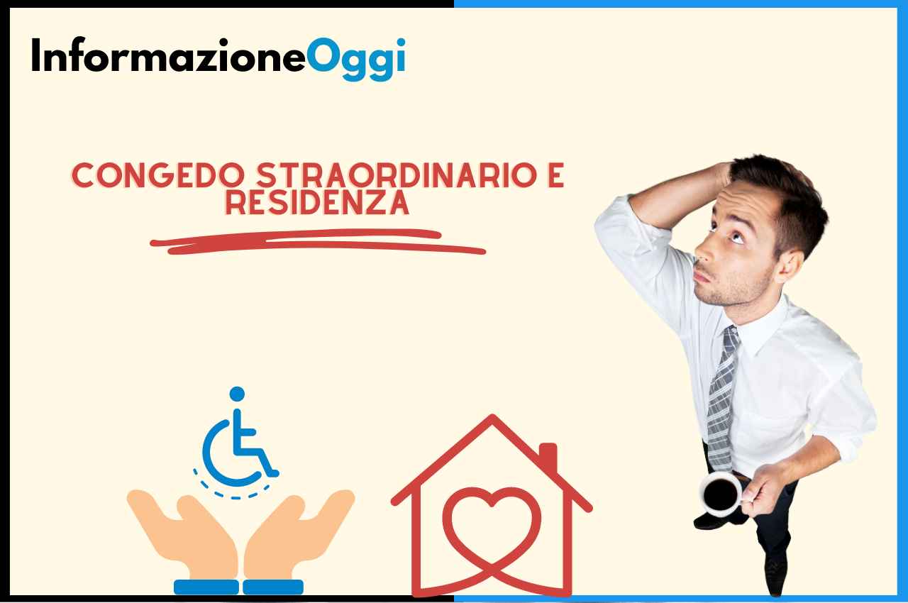 congedo straordinario legge 104 residenza