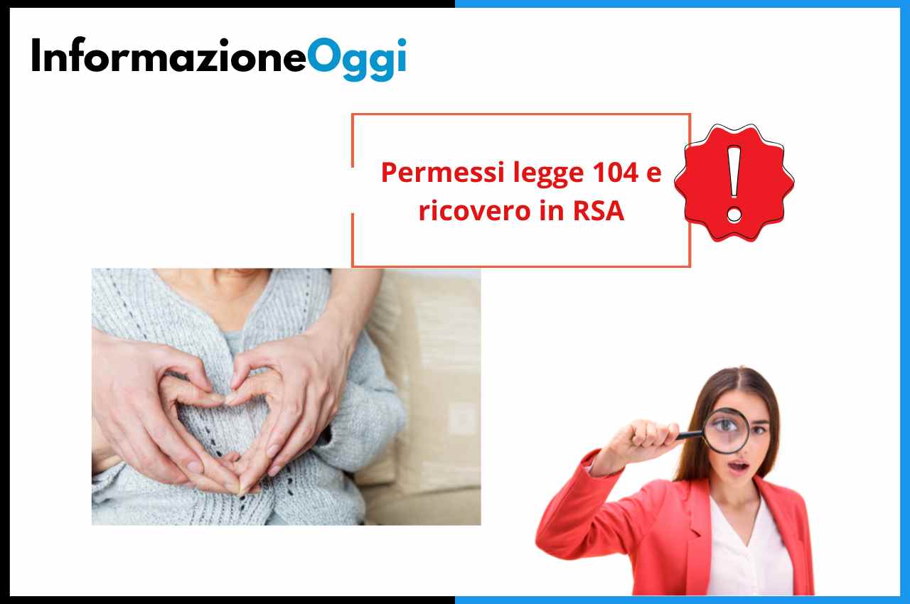 permessi legge 104 ricovero rsa