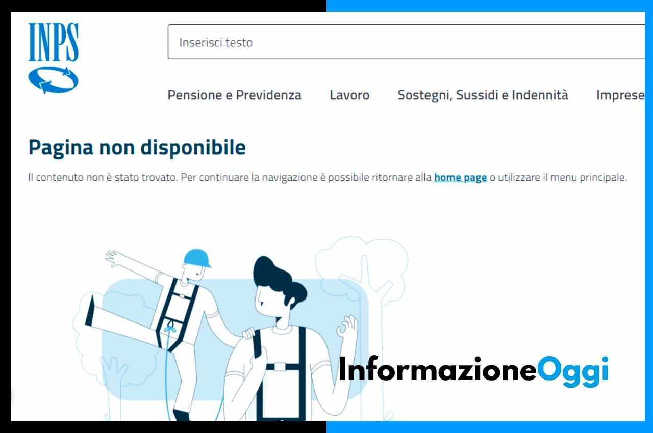 Sito INPS non funziona