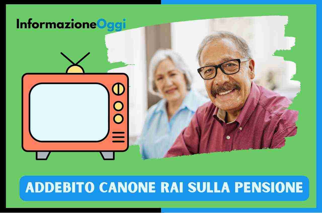 addebito Canone RAI pensione 
