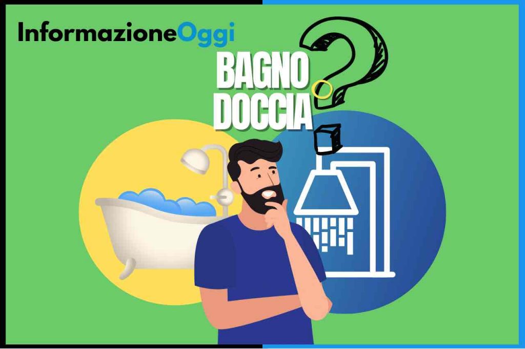 doccia bagno risparmiare acqua