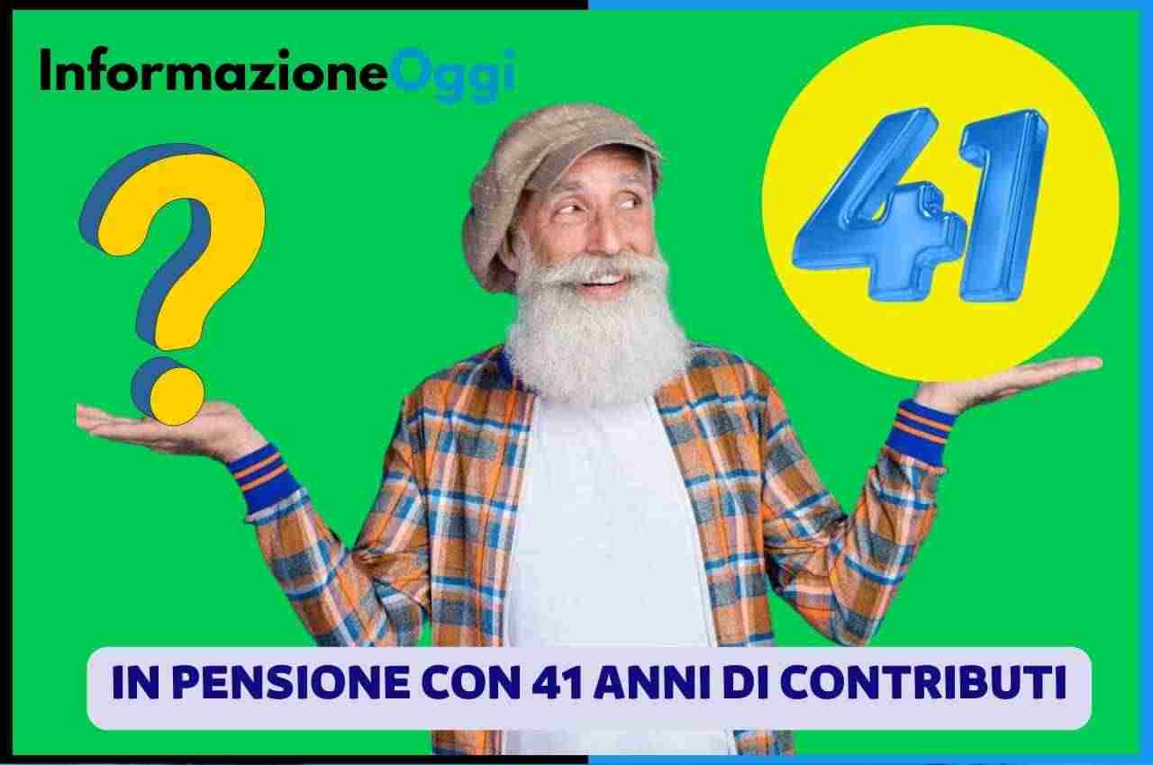 pensione 41 anni contributi