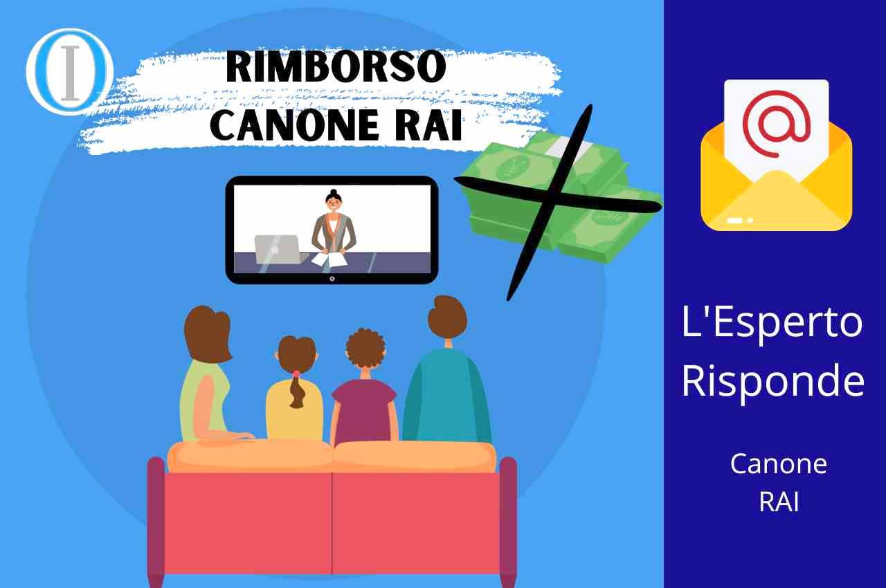 rimborso canone RAI