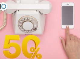 50% su rete fissa e mobile