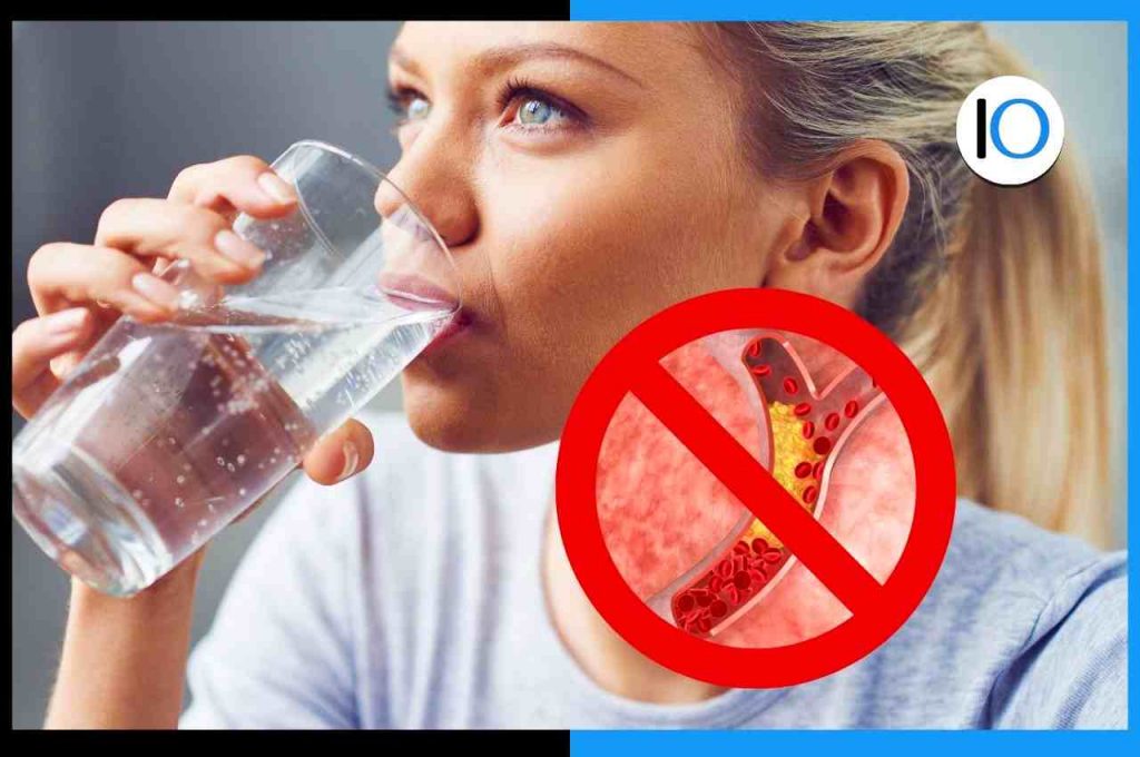 Medicine per abbassare il Colesterolo bere acqua frizzante