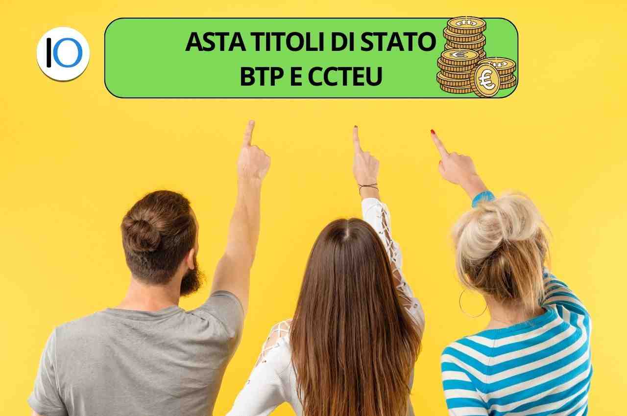 umo e due donne indicano scritta btp ccteu