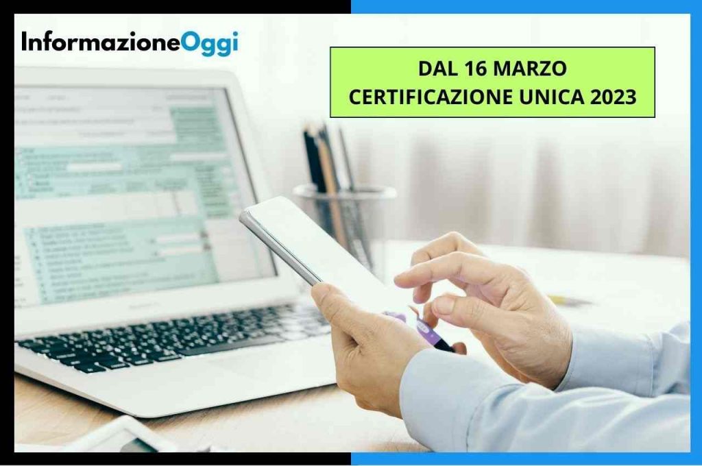 certificazione unica 2023