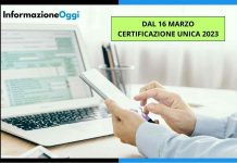 certificazione unica 2023