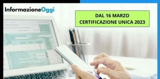 certificazione unica 2023