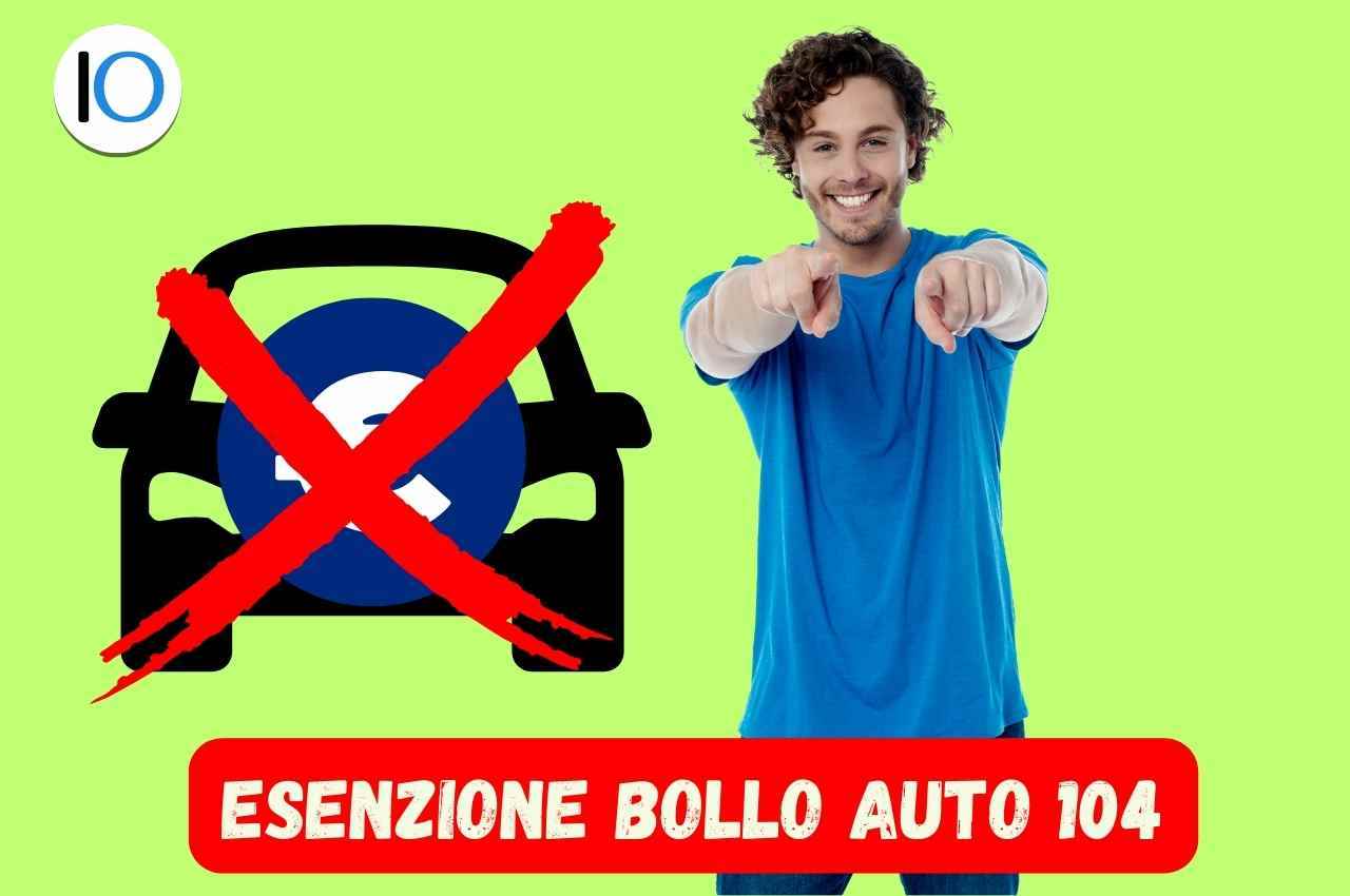 esenzione bollo auto Legge 104