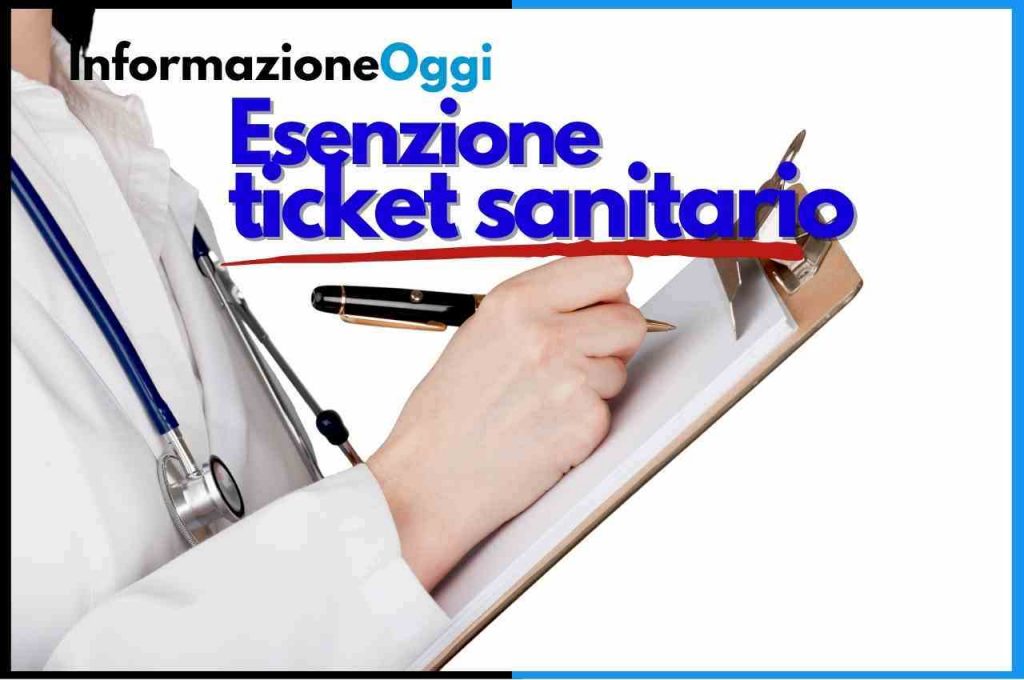 esenzione ticket sanitario