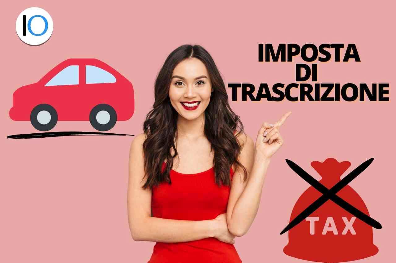 imposta di trascrizione auto