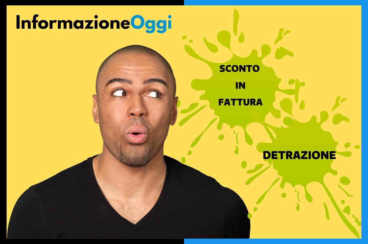 sconto in fattura detrazione