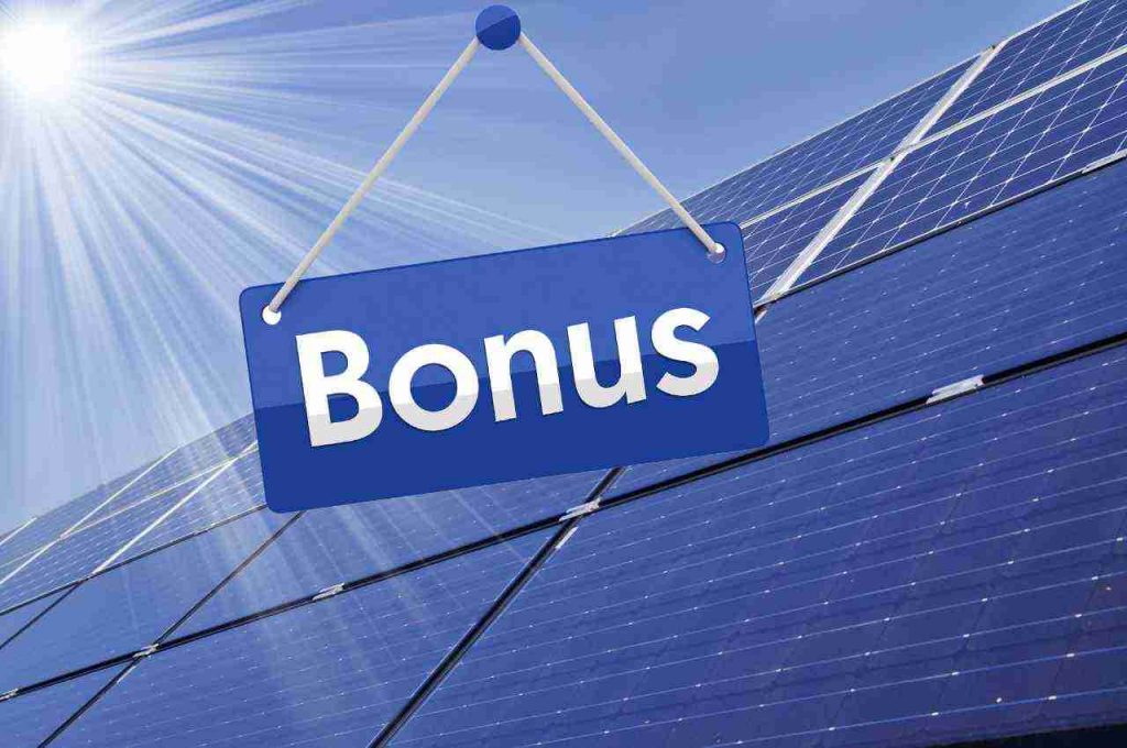 bonus per mettere il fotovoltaico