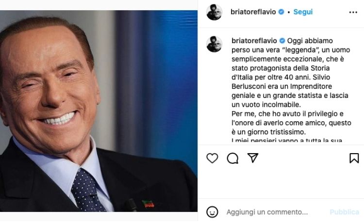 Morte Silvio Berlusconi addio Flavio Briatore