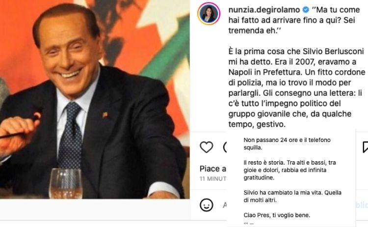 Morte Silvio Berlusconi addio