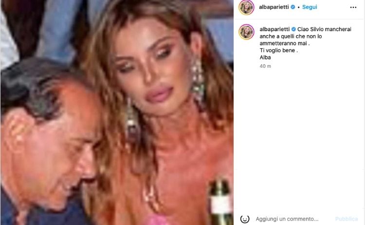 Morte Silvio Berlusconi addio Alba Parietti