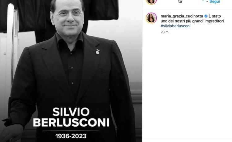 Morte Silvio Berlusconi addio