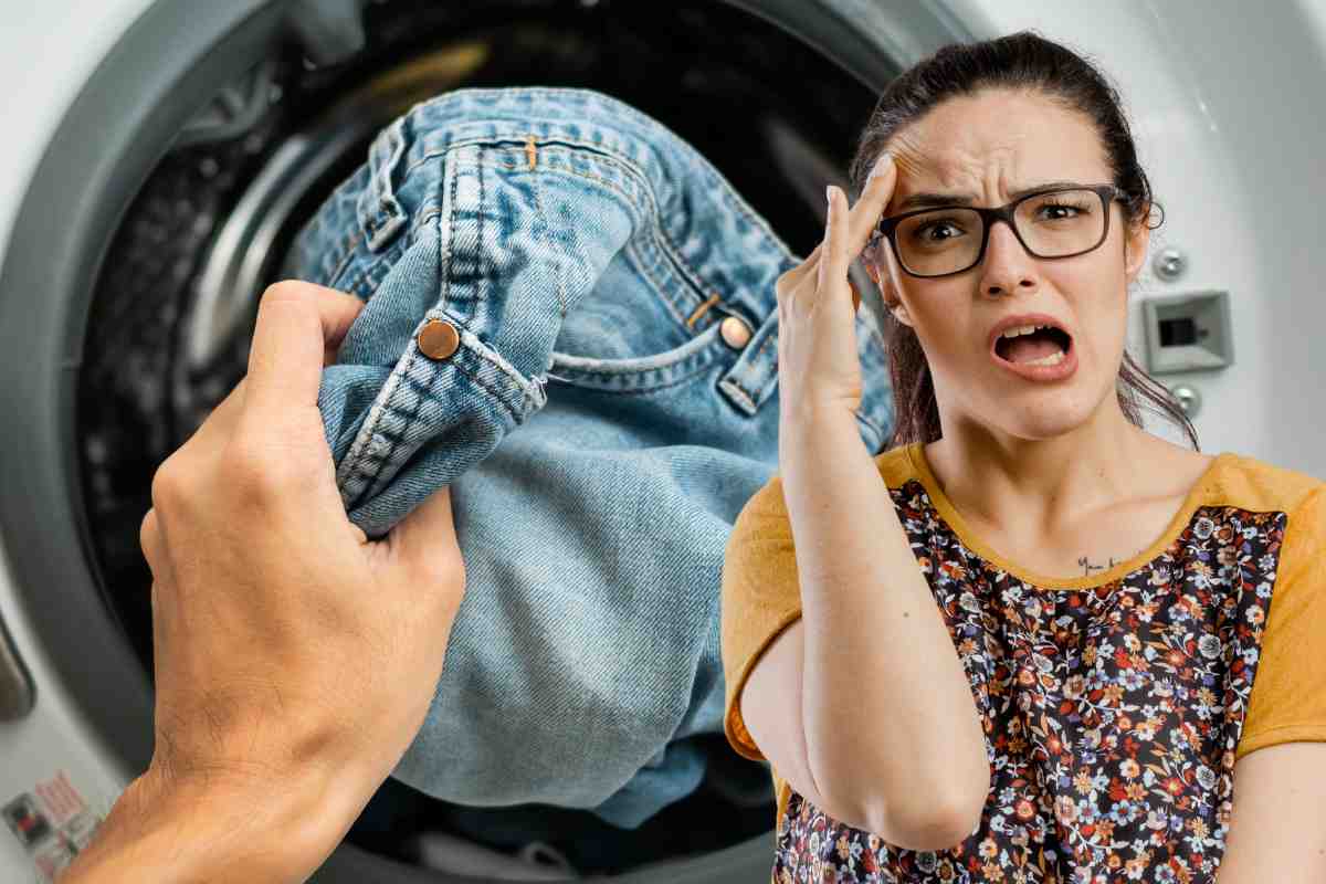 Jeans lavatrice: evitare errore