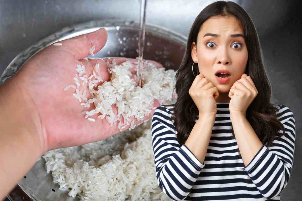 Lavare riso prima cottura: perché errore
