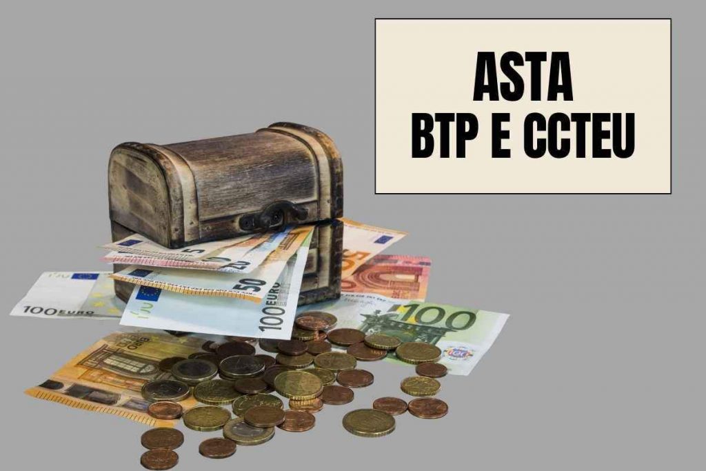 Asta BTP e CCTeu titoli di Stato