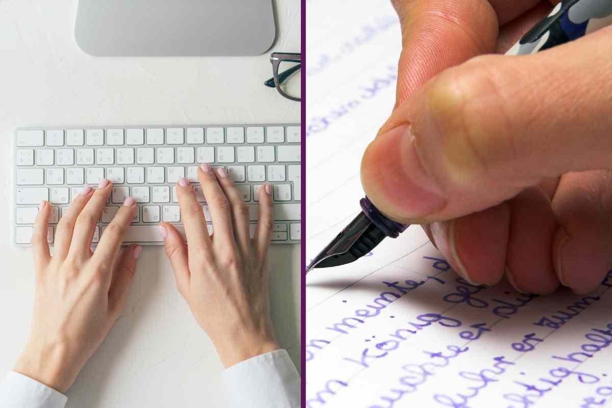 Scrivere a mano o sulla tastiera, le differenze per il cervello