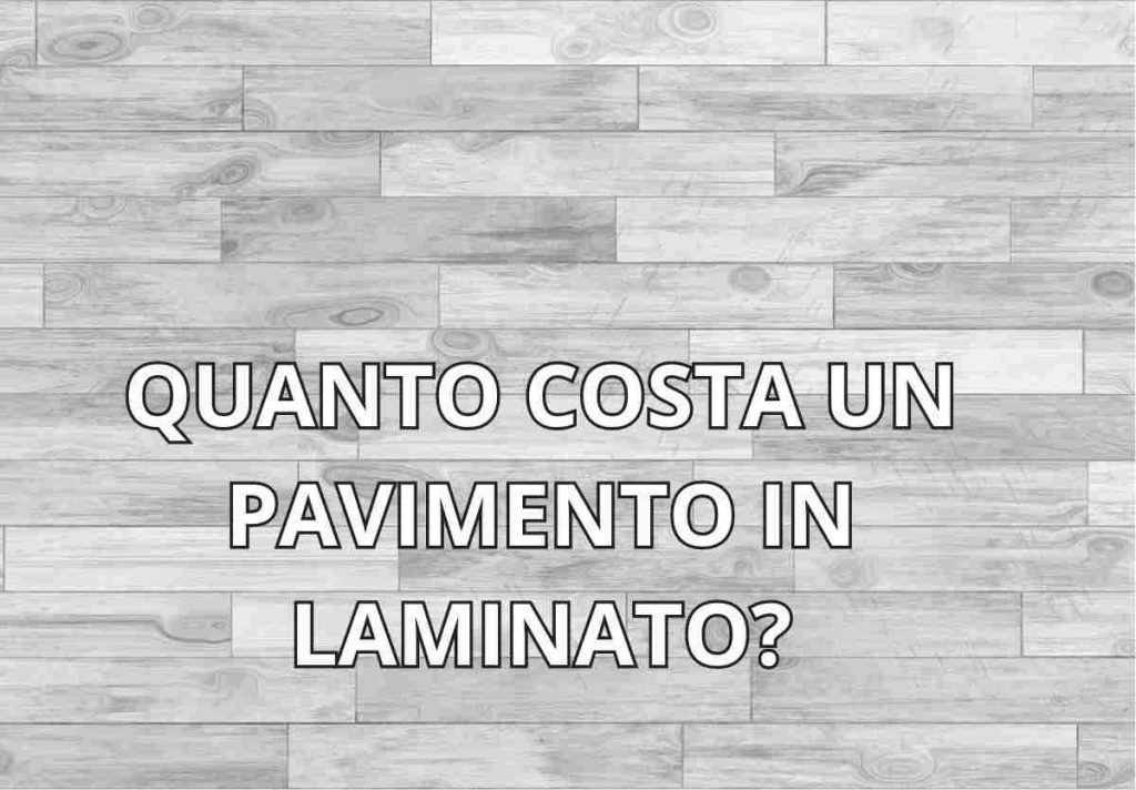 Pavimentazione in laminato di colore grigio chiaro