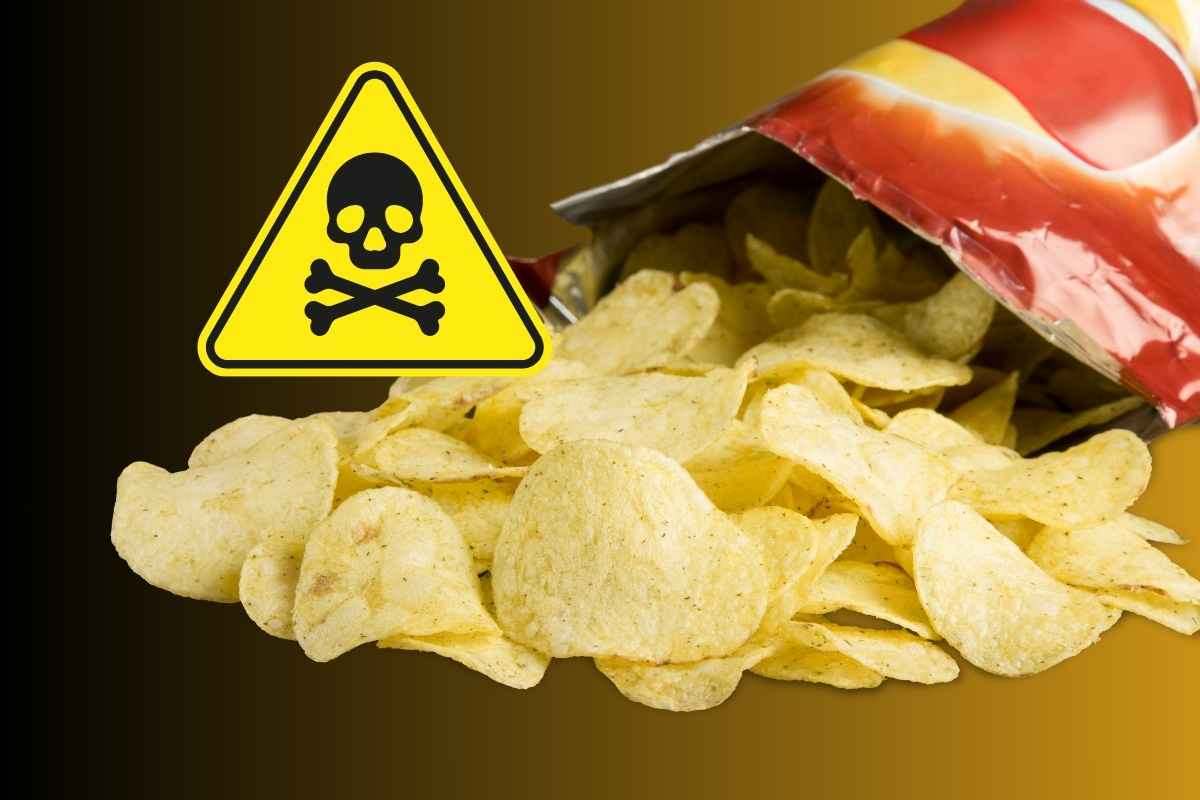 maxi richiamo alimentare patatine chips rischio chimico