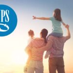 Famiglia abbracciata simbolo dell'INPS