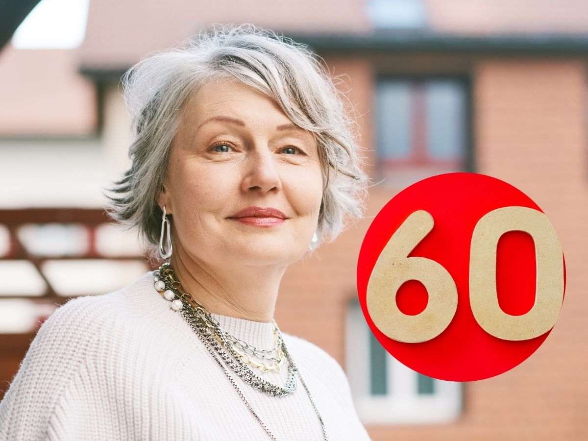 Donna con logo 60