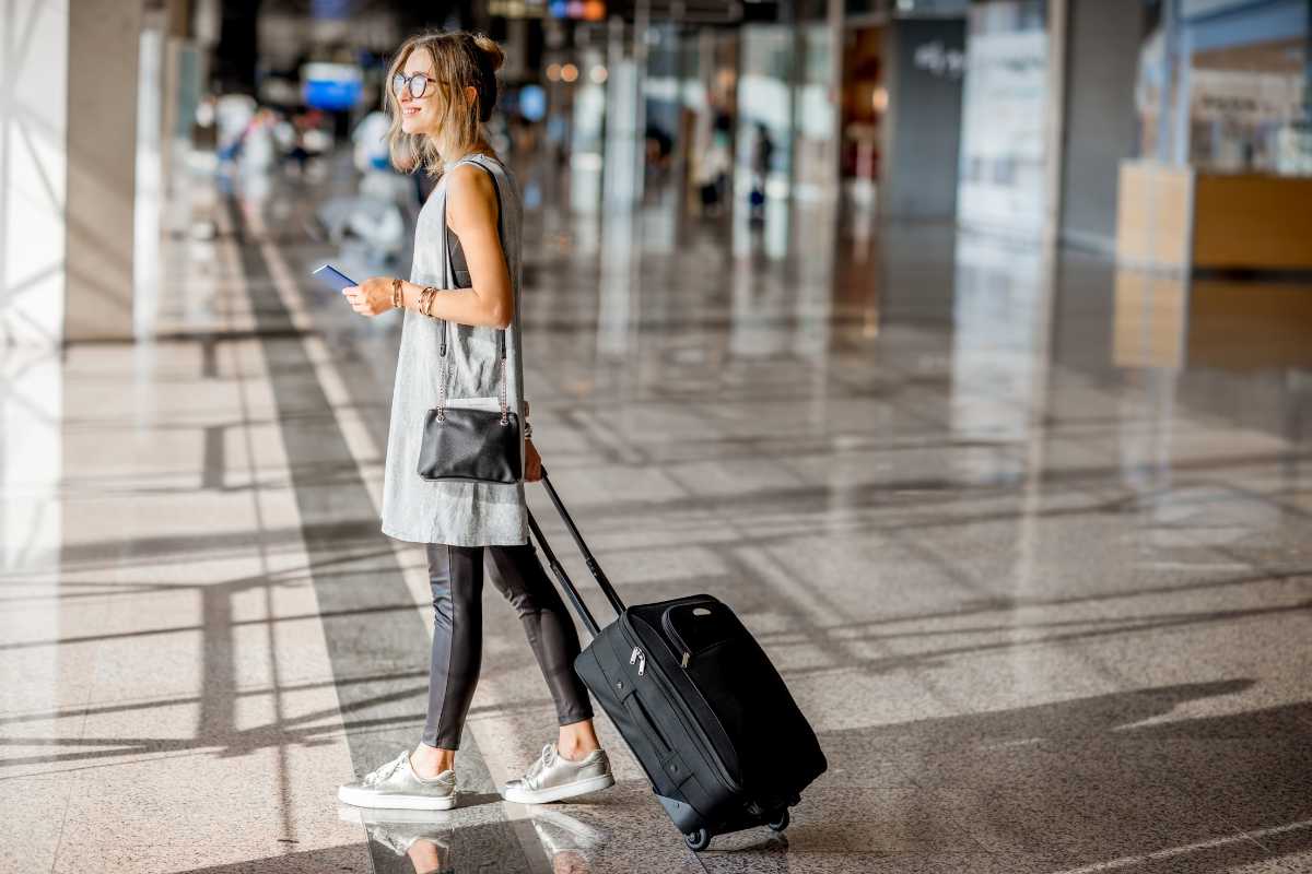 Persona in aeroporto