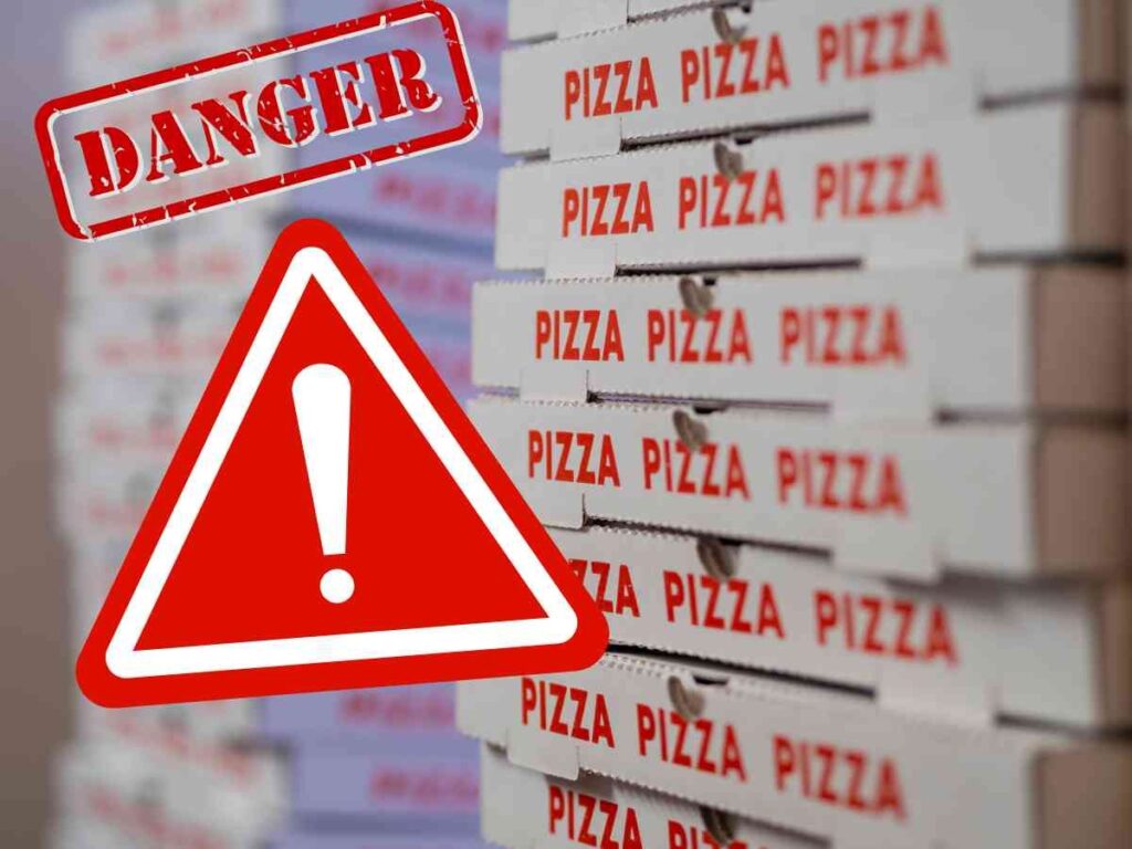 cartoni pizza contaminati