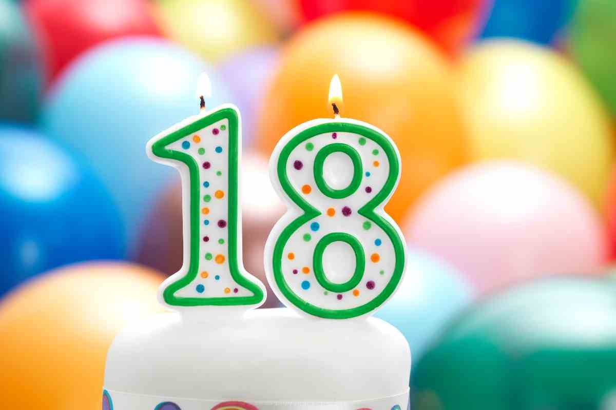 Torta di 18 anni 