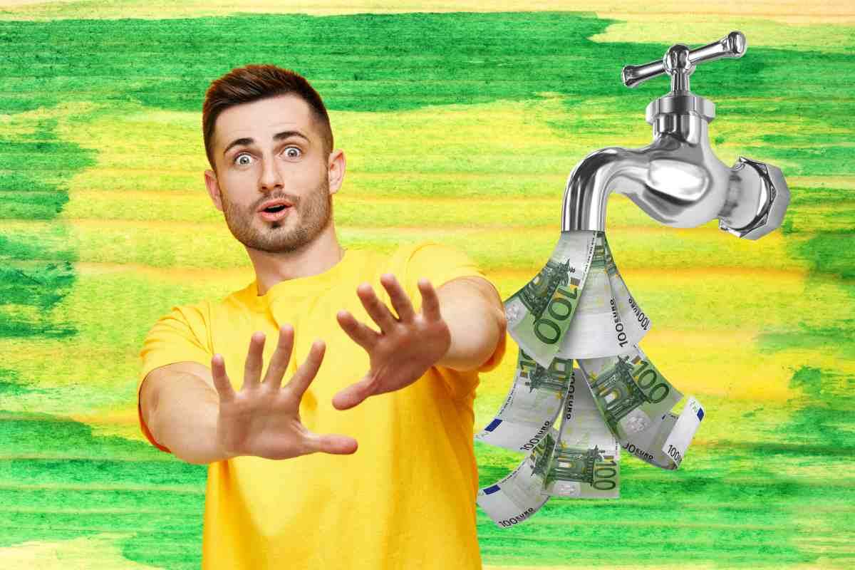 Rubinetto con soldi