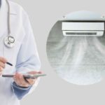 Medico e condizionatore d'aria attivo