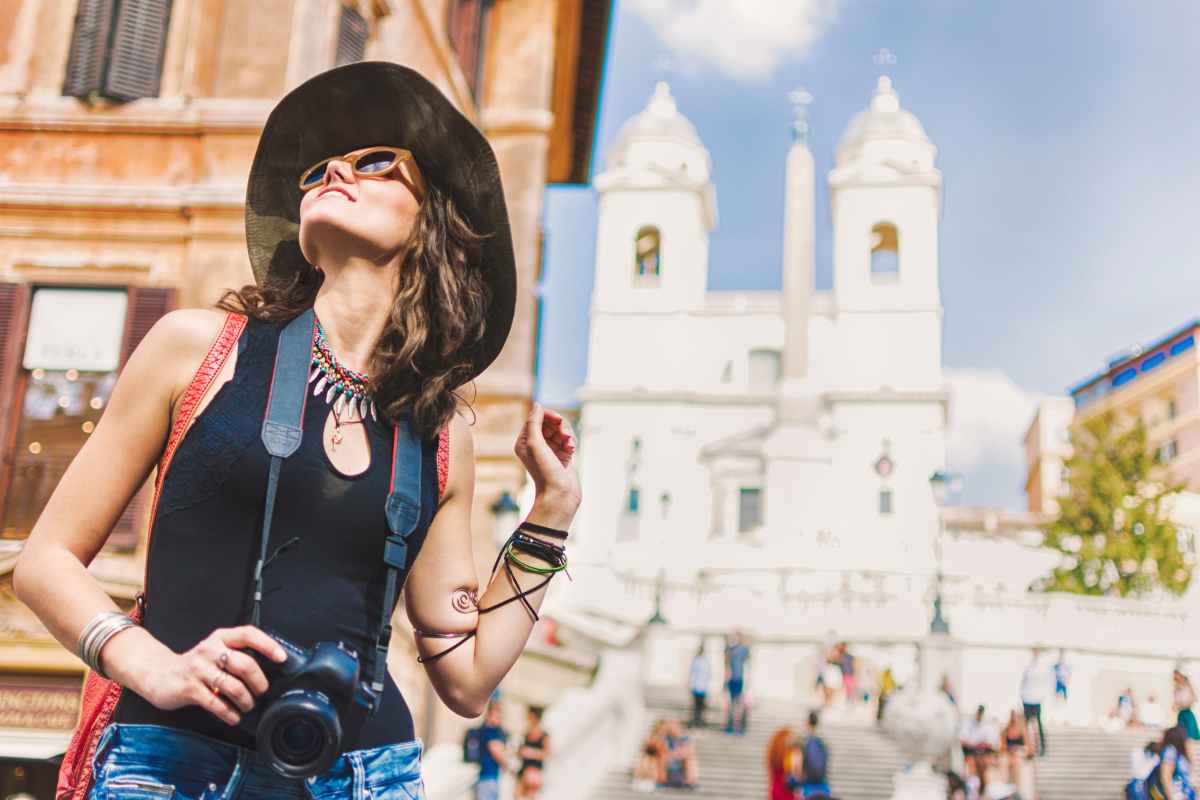 Ragazza in vacanza