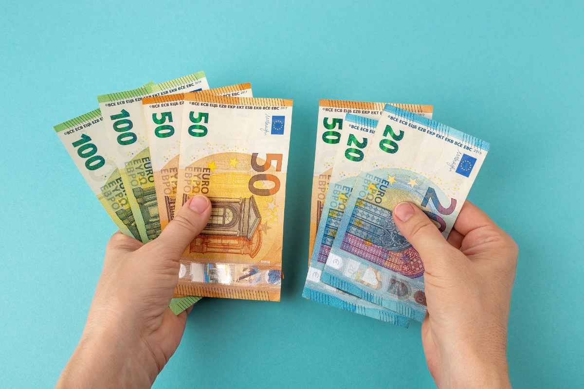 Persona conta i soldi