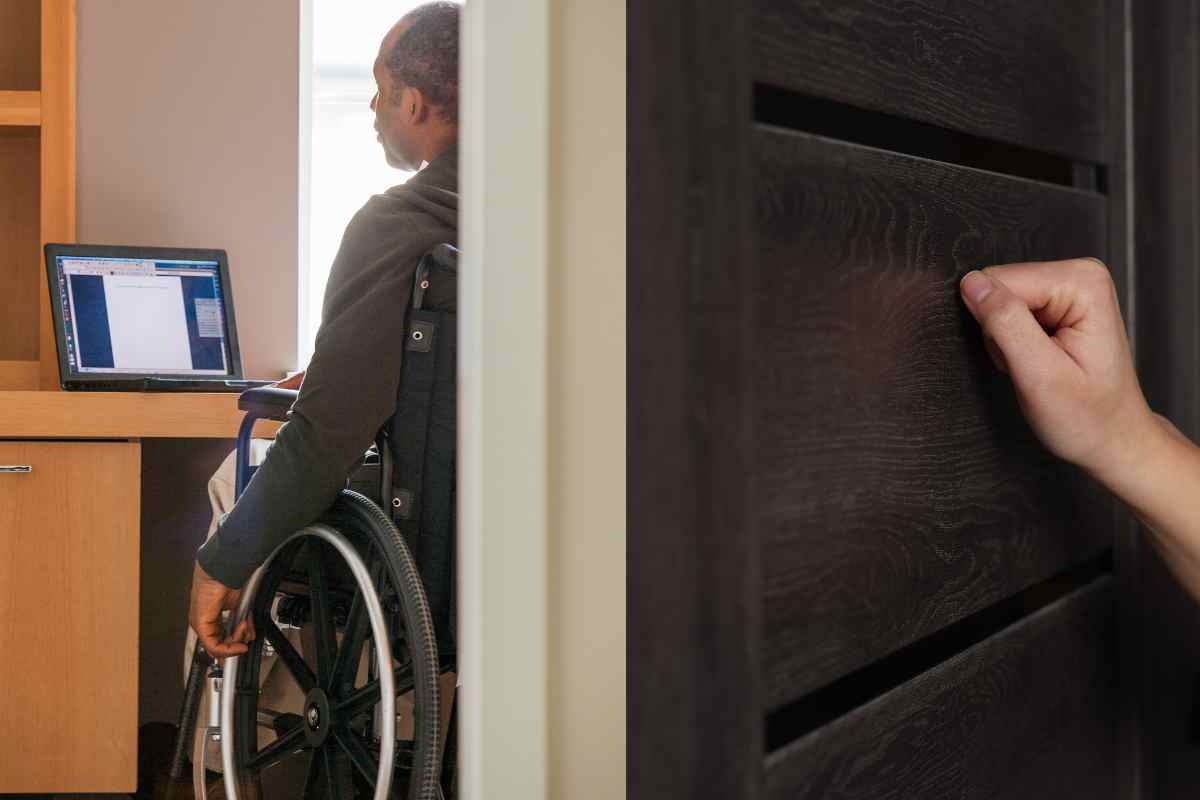 Bussare alla porta e disabile