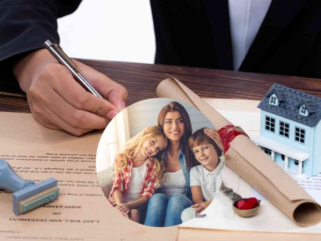 eredità moglie figli